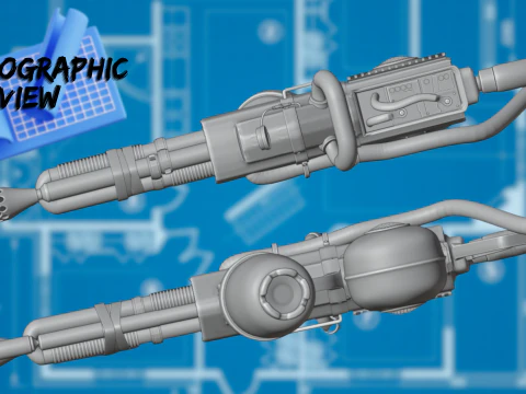 Flamethrower 3D Asset 3D Model