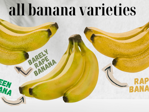 Ativo 3D de banana Modelo 3D