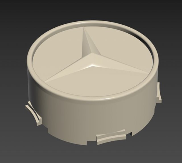 Hubcap 3D Принт Модель .c4d .max .obj .3ds .fbx .stl .blend 