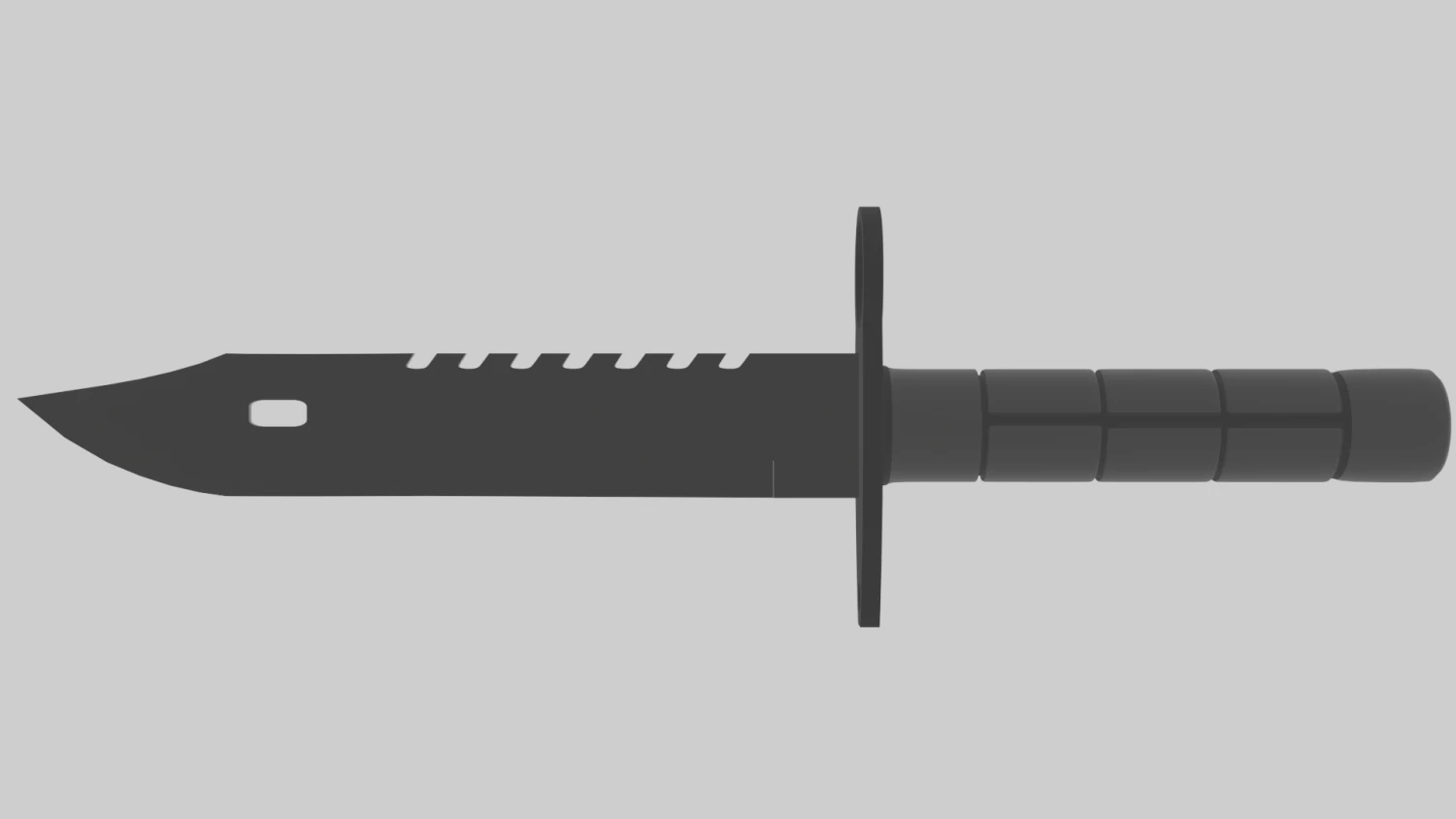 Knife m9 bayonet 3D Model .c4d .max .obj .3ds .fbx .stl .blend 