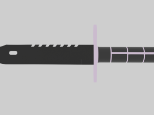 M9 knife pink 3D Model