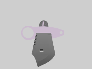 M9 knife pink 3D 모델