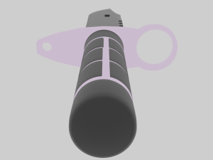 M9 knife pink 3D 모델