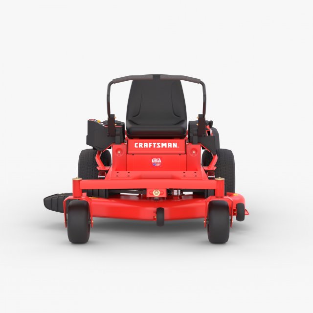 Lawn mower Craftsman Z560 Low poly 3D Model