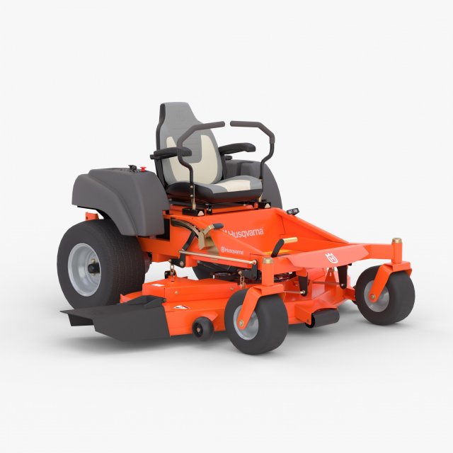 Lawn mower Husqvarna MZ54 3D Model .c4d .max .obj .3ds .fbx .stl .blend 