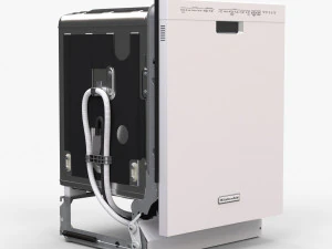 Zmywarka KitchenAid KDFE304DWH Model 3D