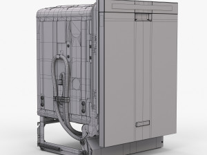 Dishwasher KitchenAid KDFE304DWH 3D Model