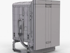 Dishwasher KitchenAid KDFE304DWH 3D Model