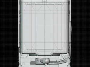 Dishwasher KitchenAid KDFE304DWH 3D Model