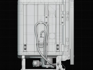 Dishwasher KitchenAid KDFE304DWH 3D Model