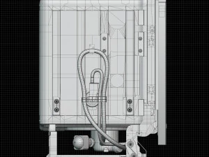 Dishwasher KitchenAid KDFE304DWH 3D Model