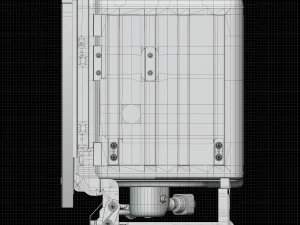 Dishwasher KitchenAid KDFE304DWH 3D Model
