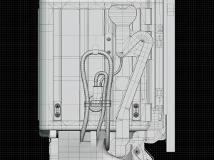 Dishwasher KitchenAid KDPE234GPS 3D Model