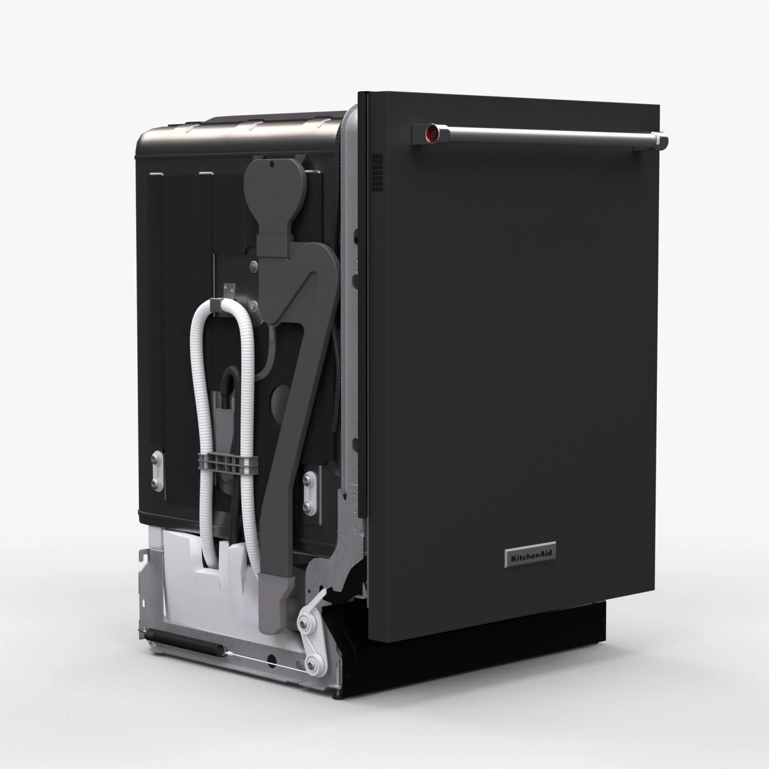 Dishwasher KitchenAid KDTM354EBS 3D Model .c4d .max .obj .3ds .fbx .stl .blend 