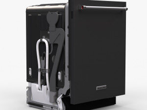 Dishwasher KitchenAid KDTM354EBS 3D Model