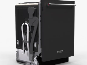 Zmywarka KitchenAid KDTM354EBS Model 3D