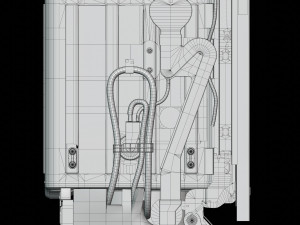 Dishwasher KitchenAid KDTM354EBS 3D Model