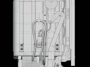 Dishwasher KitchenAid KDTM354EBS 3D Model