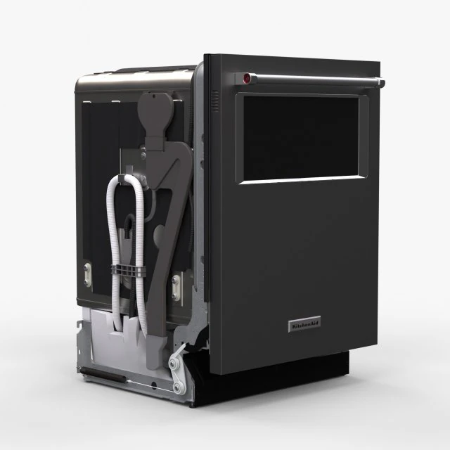 Zmywarka KitchenAid KDTM384ESS Model 3D .c4d .max .obj .3ds .fbx .stl .blend 