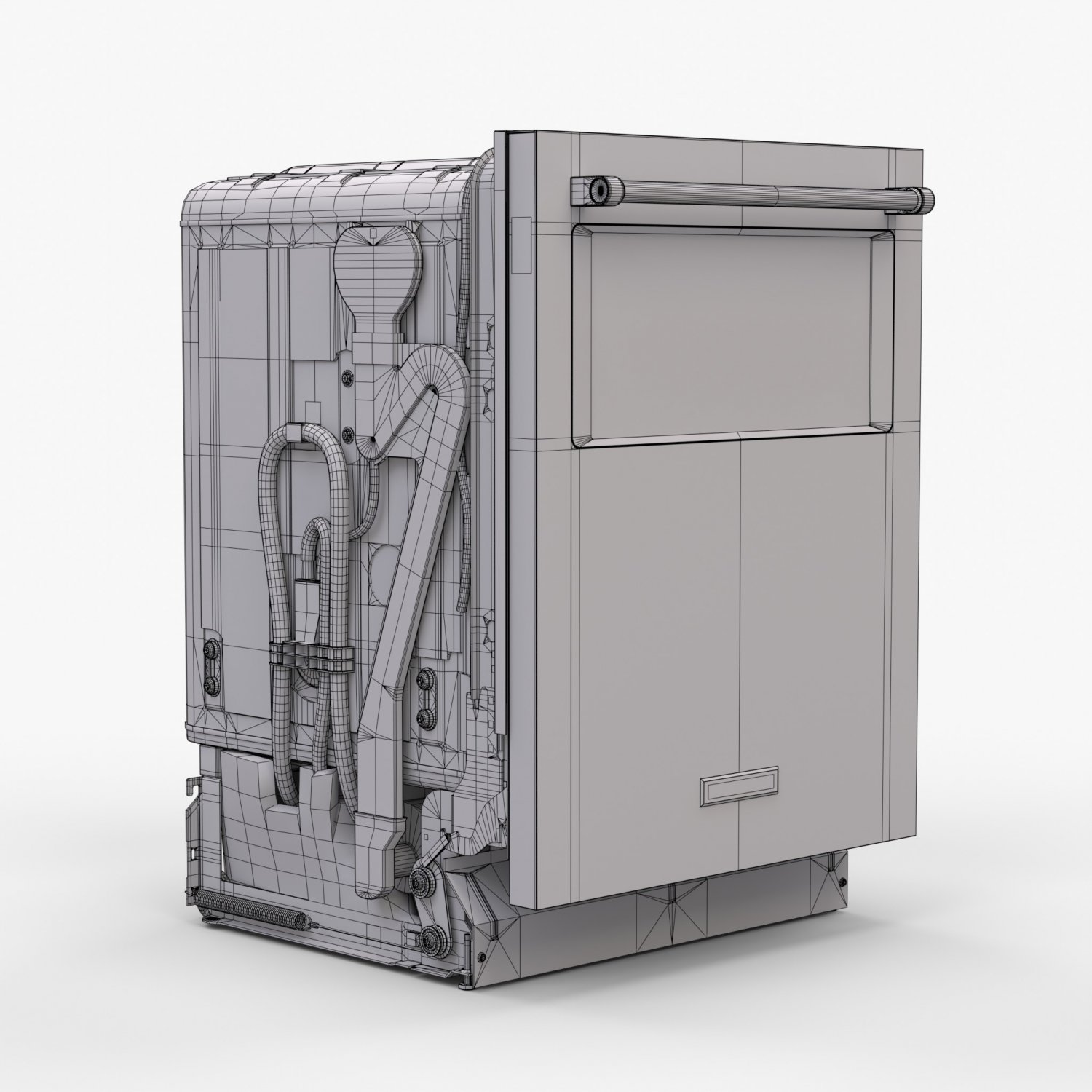 Dishwasher KitchenAid KDTM384ESS Bas poly Mod le 3D