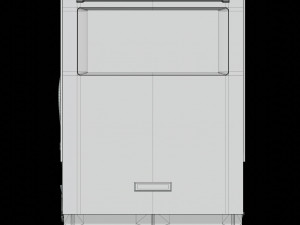 Dishwasher KitchenAid KDTM384ESS 3D Model