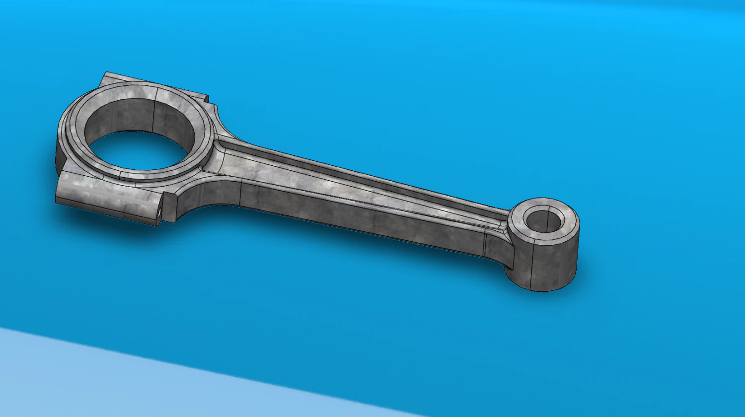 Connecting rod 3D Model .c4d .max .obj .3ds .fbx .stl .blend