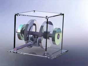 Conjunto de seguidor de leva Modelo 3D