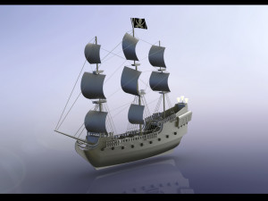 BLACK PEARL PIRATES OF THE CARIBBEAN Modelo de Impressão 3D