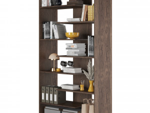 Atlas Sheesham Bookcase 3D-Modell