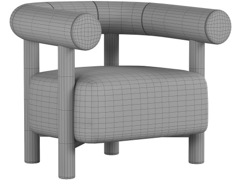 Cielo Armchair Model 3D