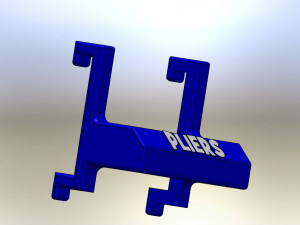 Slatt Wall Plier Holder 3D Print Model