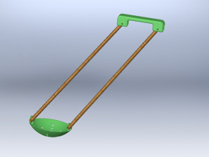Ice Fishing Scoop 3D Print Model