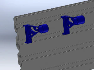 Suporte de toalha de papel de parede de ripas Modelo de Impressão 3D