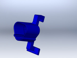 M12 Battery Holder Slat Wall 3D Print Model