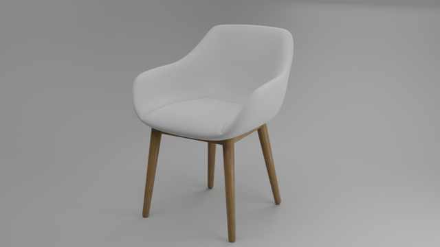 Konna Chair 3D Model .c4d .max .obj .3ds .fbx .stl .blend 