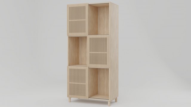 Beyla Solid oak shelf Model 3D .c4d .max .obj .3ds .fbx .stl .blend 