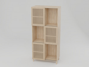 Beyla Solid oak shelf Model 3D