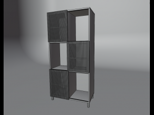Beyla Solid oak shelf Model 3D