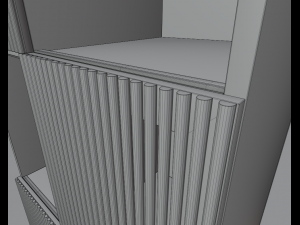 Beyla Solid oak shelf Model 3D