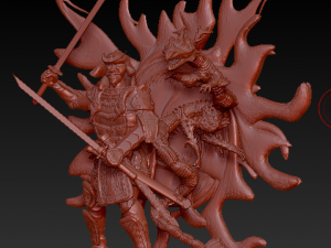 The samurai of the rising sun 3D 模型