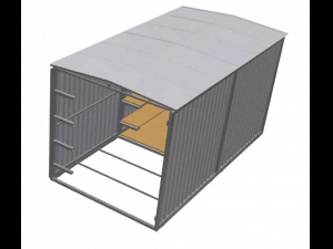 Container Desmontvel para obra 3D Model