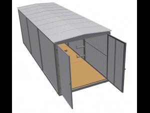 Container Desmontvel para obra 3D Model