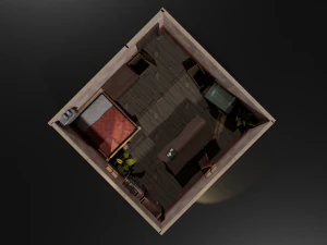 Pakiet stylizowanego wnętrza Model 3D