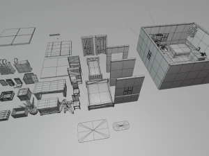 Stylized Interior Pack 3D Model