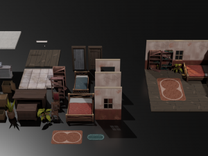 Stylized Interior Pack 3Dモデル