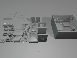 Stylized Interior Pack 3D Model