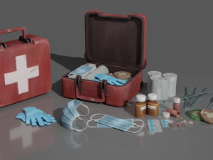 Пакет стилізованих інтер'єрів 3D Модель