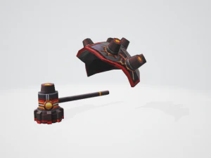 해머 헬멧 3D 모델
