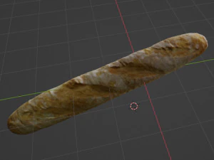 Baguette 3D Model