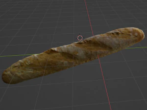 Baguette 3D Model